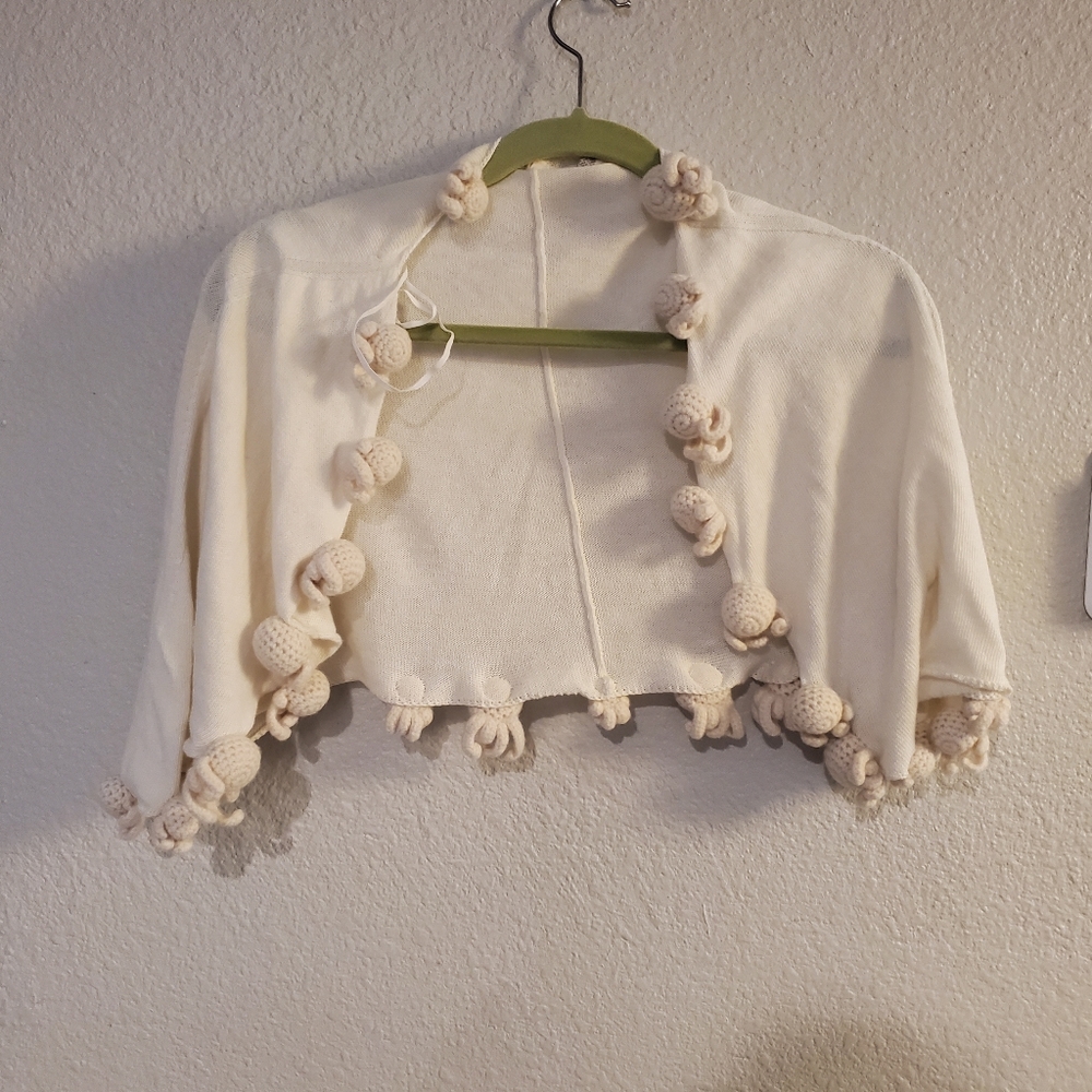 MOTH Cardigan with Crochet Accents
